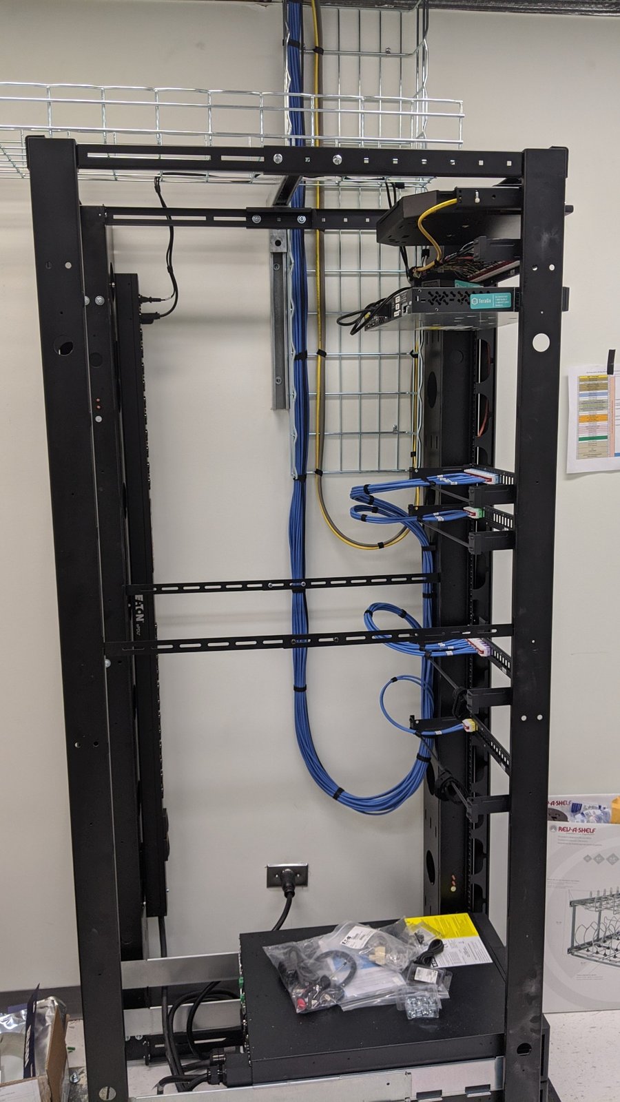 Cable pathway and rack infrastructure project